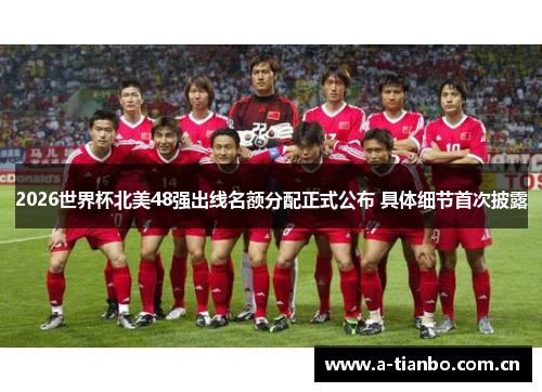 2026世界杯北美48强出线名额分配正式公布 具体细节首次披露